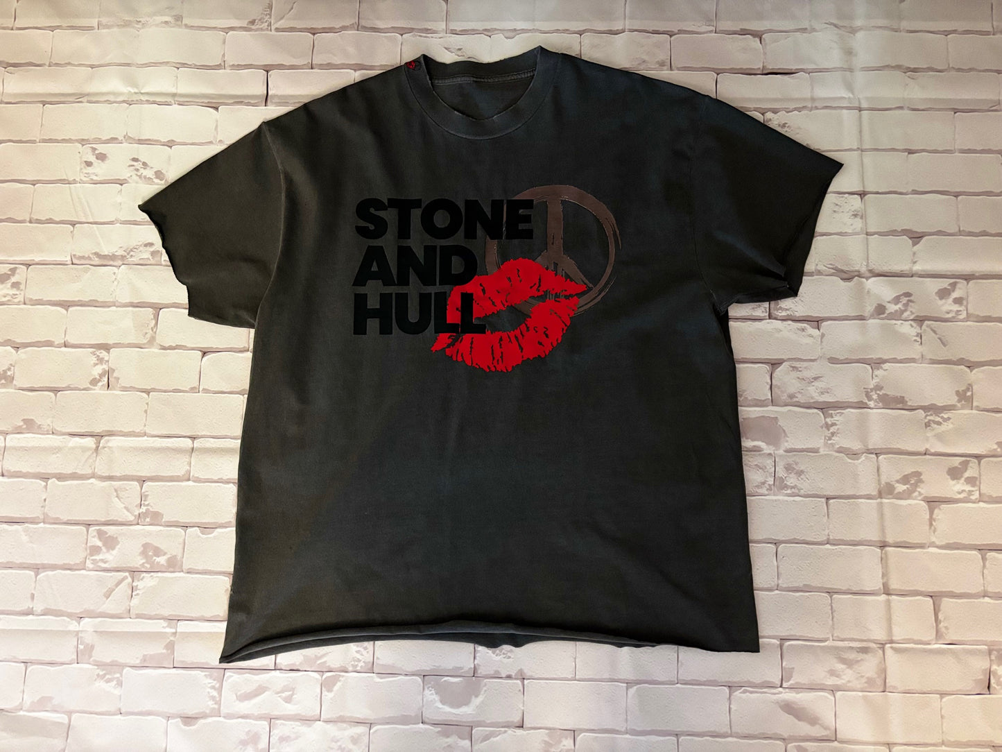 Stone and Hull Raw Edge Distressed Tee